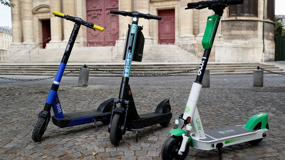 Parisians vote to banish electric scooters from the city’s streets