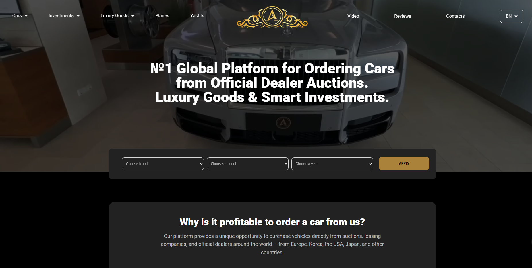 f1rst-group.org: From Premium Cars to Rare Metal Investments — All Available Remotely